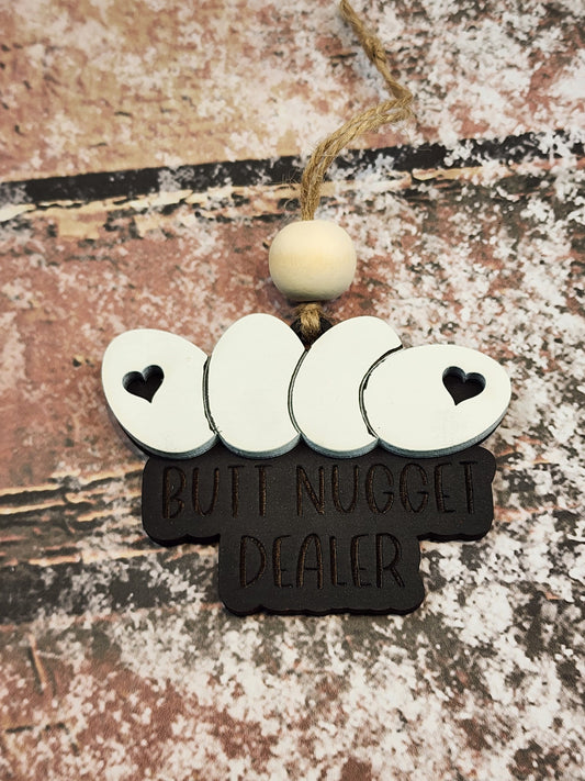 Ornament| Butt nugget dealer black | Chicken whisperer | ornament |  gift | Friend gift | Farm lover