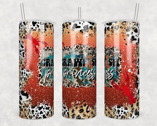 Tumbler | Crawfish Princess 8 | my happy place |HOT mom summer | Sarcasm | beach| ocean | Gift | BFF | Profanity| funny|