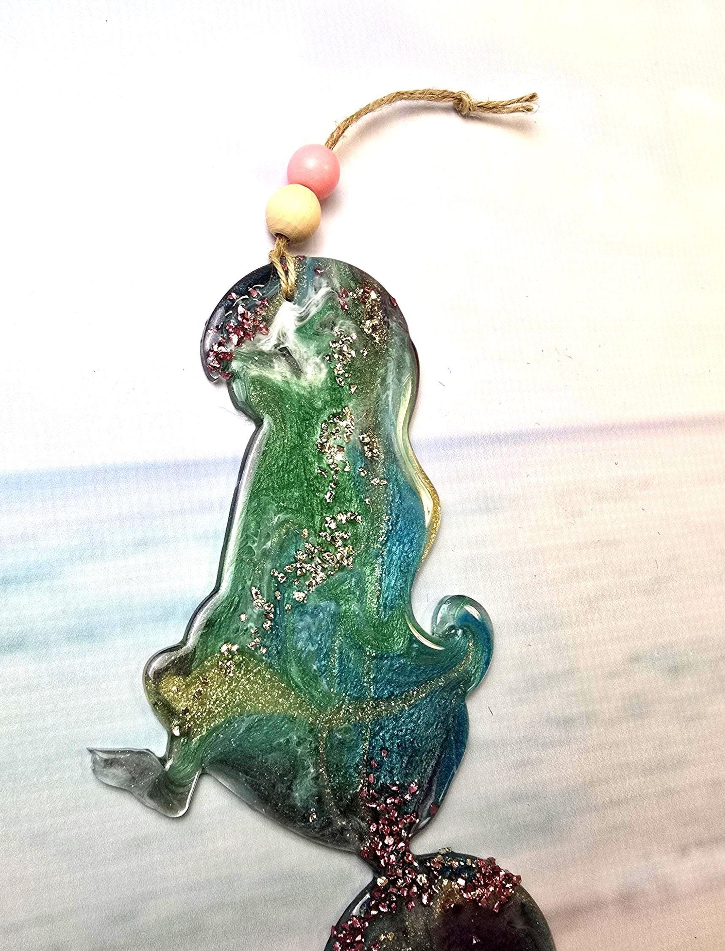 Resin | Sea and water animal 1022 | Ocean lover | gift| Ornament | Car Charm | Mermaid lover |Manatee |seal |Turtle | Whale| Crab|