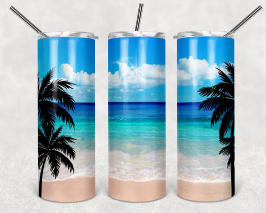 Tumbler | Beach (can be personalized) | my happy place |HOT mom summer | Sarcasm | beach| ocean | Gift | BFF | funny|