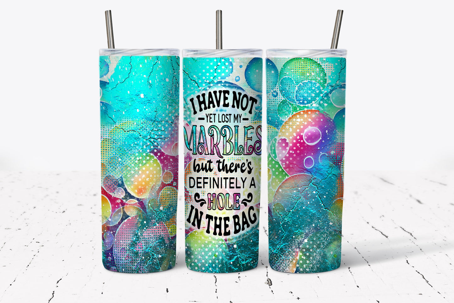 Tumbler | I have not yet lost my marbles but there's definitely a hole in the bag| Gift |  America|  |Great Gift- Ladies-| Men crazy train