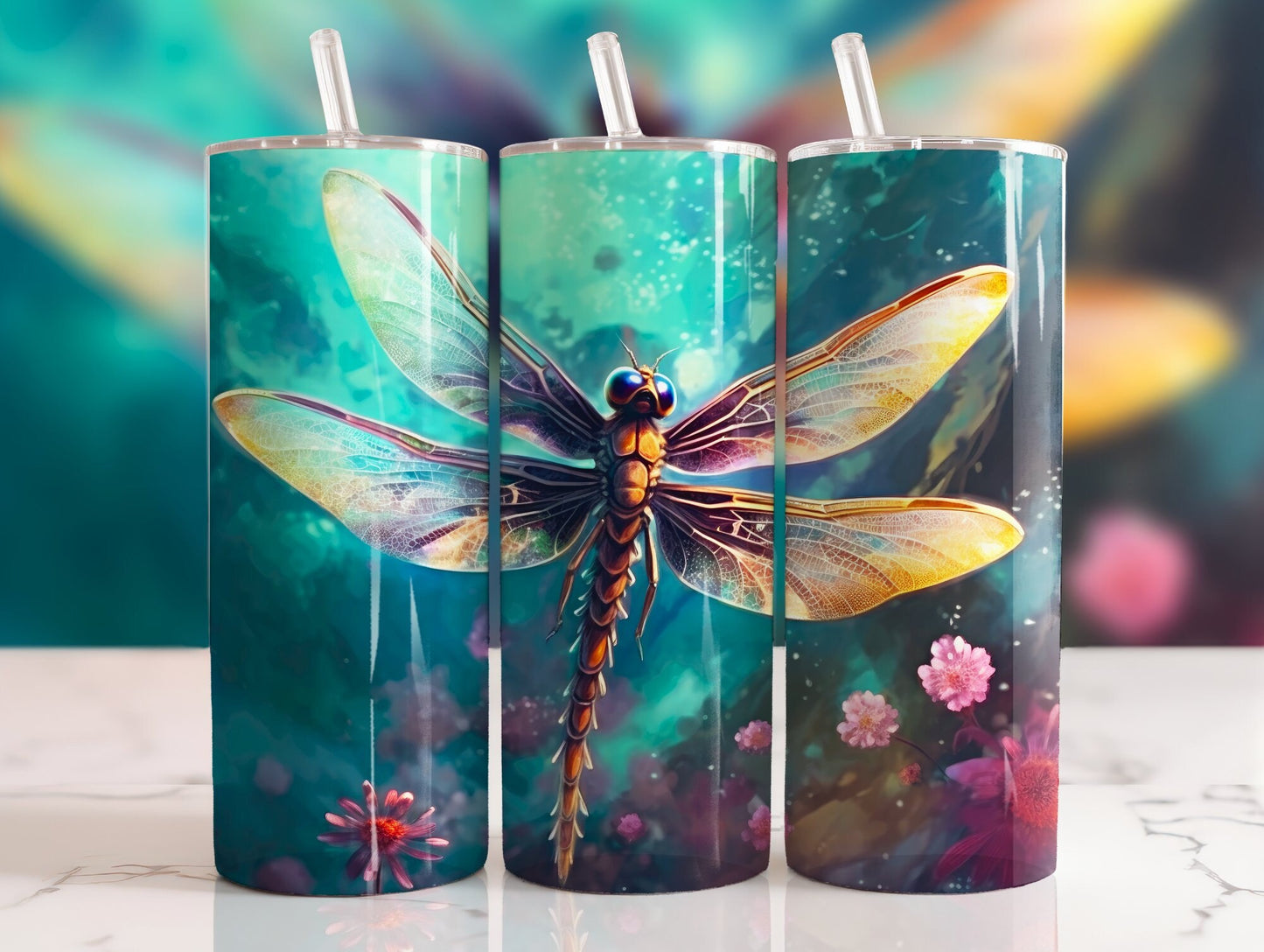 Tumbler | Dragonfly 15| Beautiful bright colors | MOM | Gift | BFF | funny| Beautiful colors| Angel