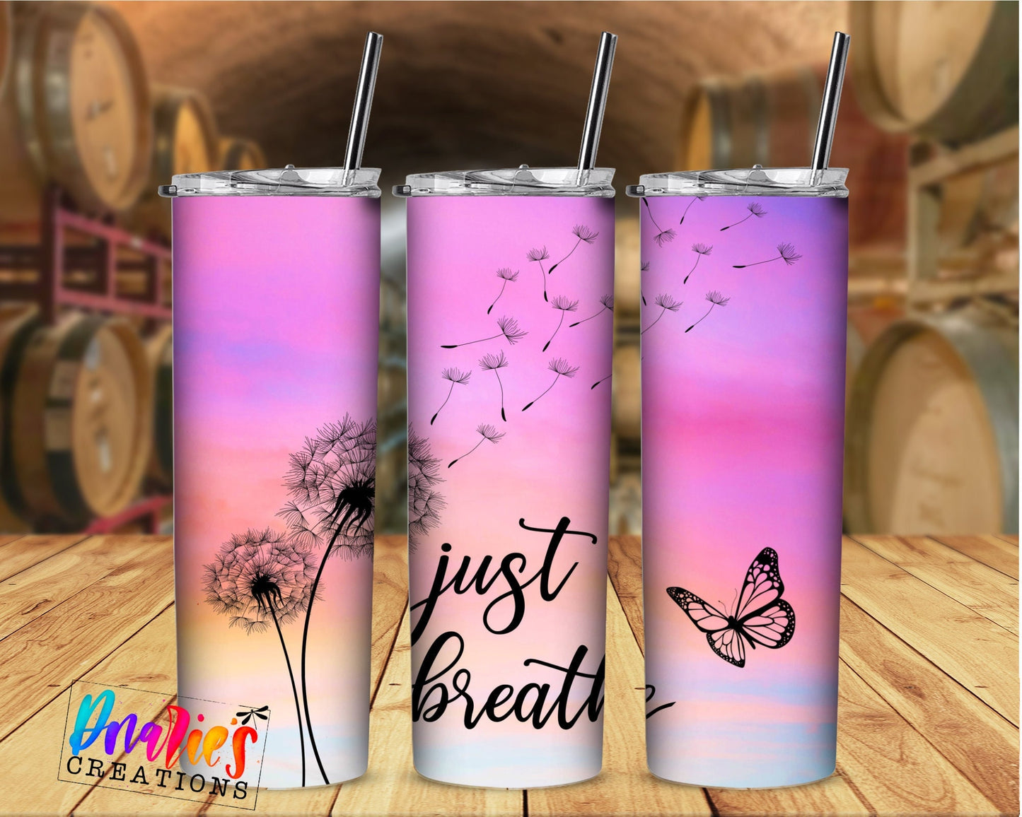 Tumbler | Just Breathe Alcohol ink| Hot Mess| Sarcasm | MOM | Gift | BFF | funny| Beautiful colors