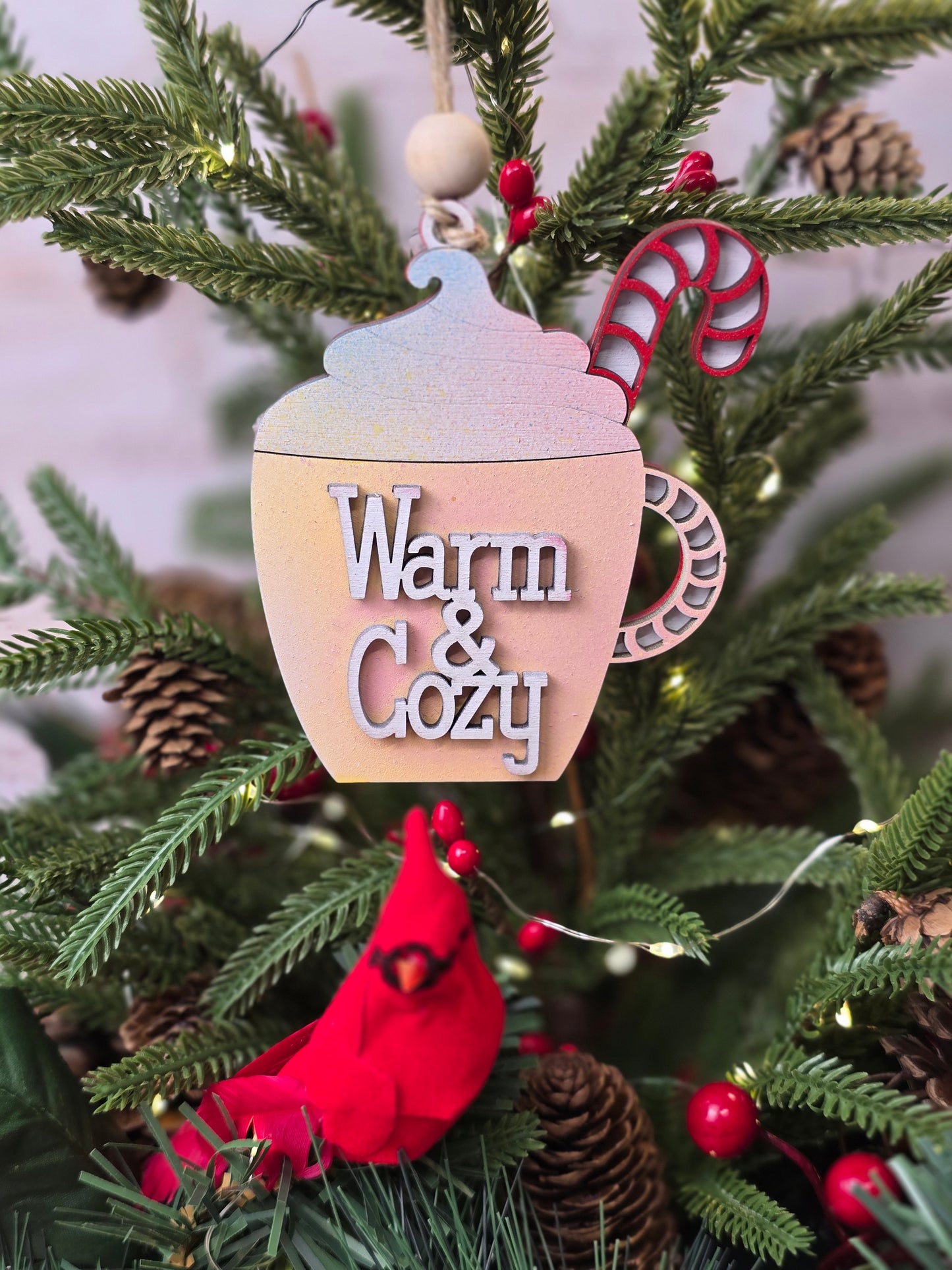 Ornament - Warm and Cozy OR1004-25 - Hand Painted Christmas Ornament