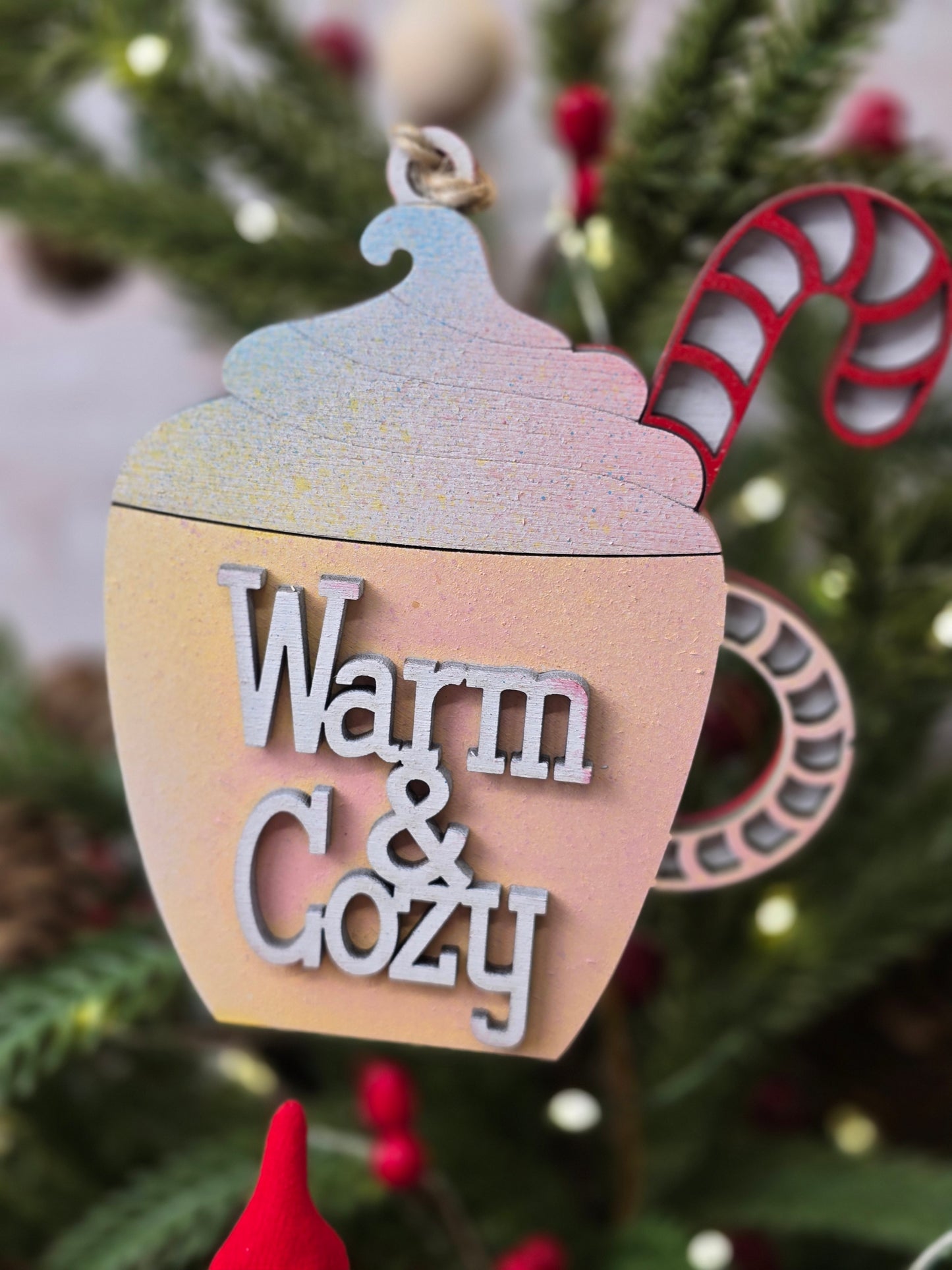 Ornament - Warm and Cozy OR1004-25 - Hand Painted Christmas Ornament