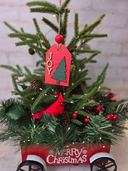 Ornament - Joy  OR1011-25 - Hand Painted Christmas Ornament