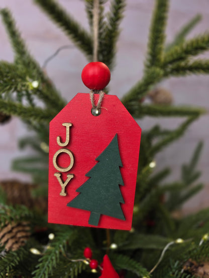 Ornament - Joy  OR1011-25 - Hand Painted Christmas Ornament