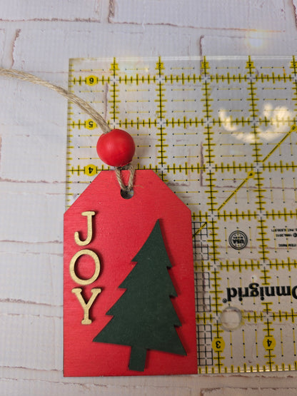 Ornament - Joy  OR1011-25 - Hand Painted Christmas Ornament