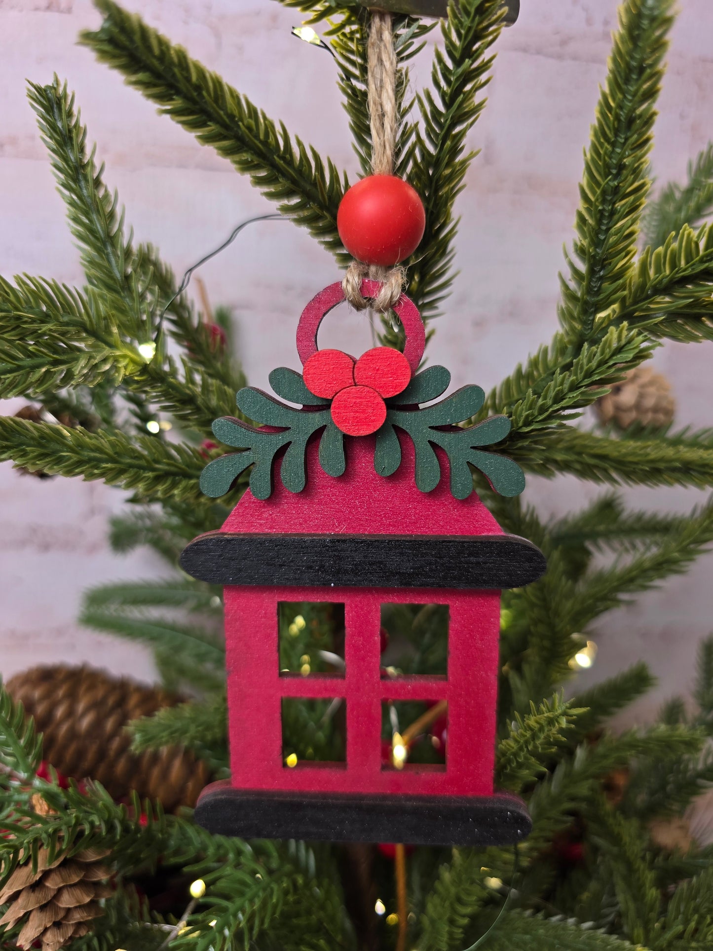 Ornament - Lantern  OR1012-25 - Hand Painted Christmas Ornament