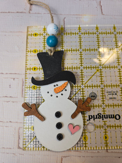 Ornament -  snowman  OR1014-25 - Hand Painted Christmas Ornament