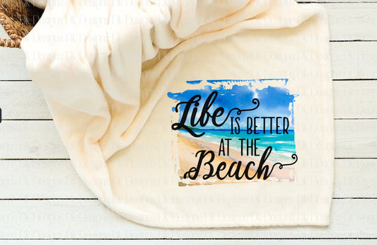 Blanket | Life is better at the beach, Tequila, BFF's gift, Farmhouse, bohemian, free spirit, Great GIFT