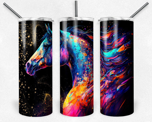 Tumbler | Horse Alcohol ink| Hot Mess| Sarcasm | MOM | Gift | BFF | funny| Beautiful colors