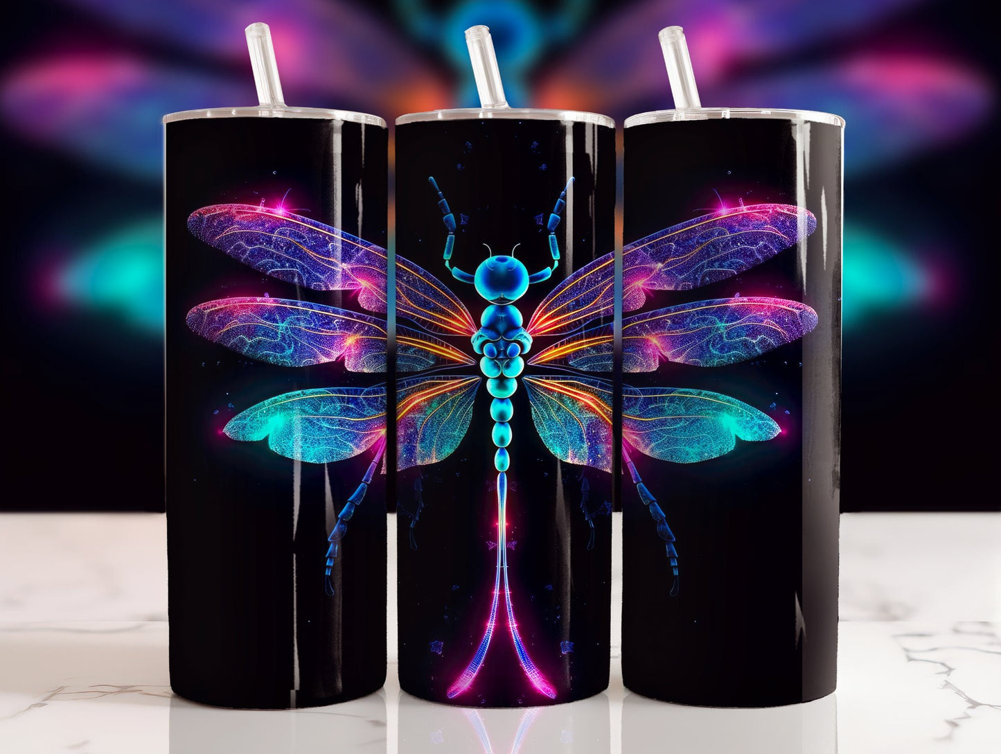 Tumbler | Dragonfly 11| Beautiful bright colors | MOM | Gift | BFF | funny| Beautiful colors| Angel
