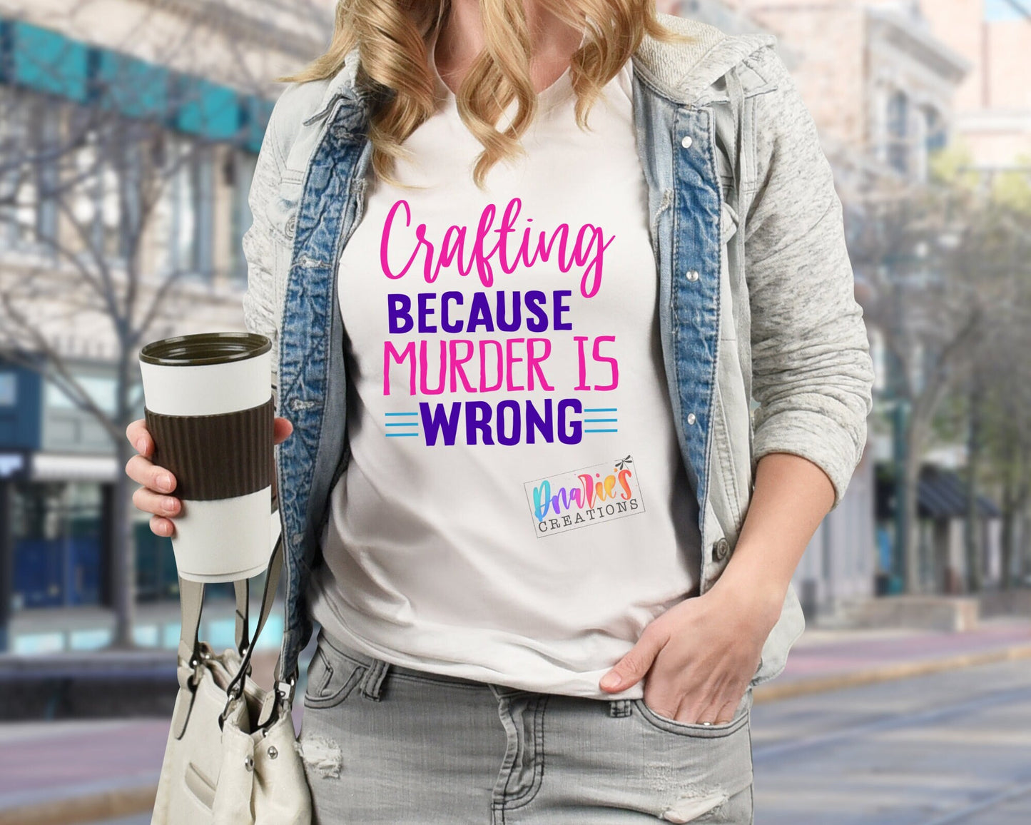T-shirt | Crafting because MURDER is wrong | Drama |Drinking| Craft | summer |