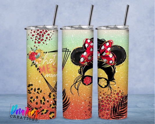 Tumbler |HOT Mess Mom summer | Sarcasm | MOM | Gift | BFF | Profanity| funny| hotmommessETSY