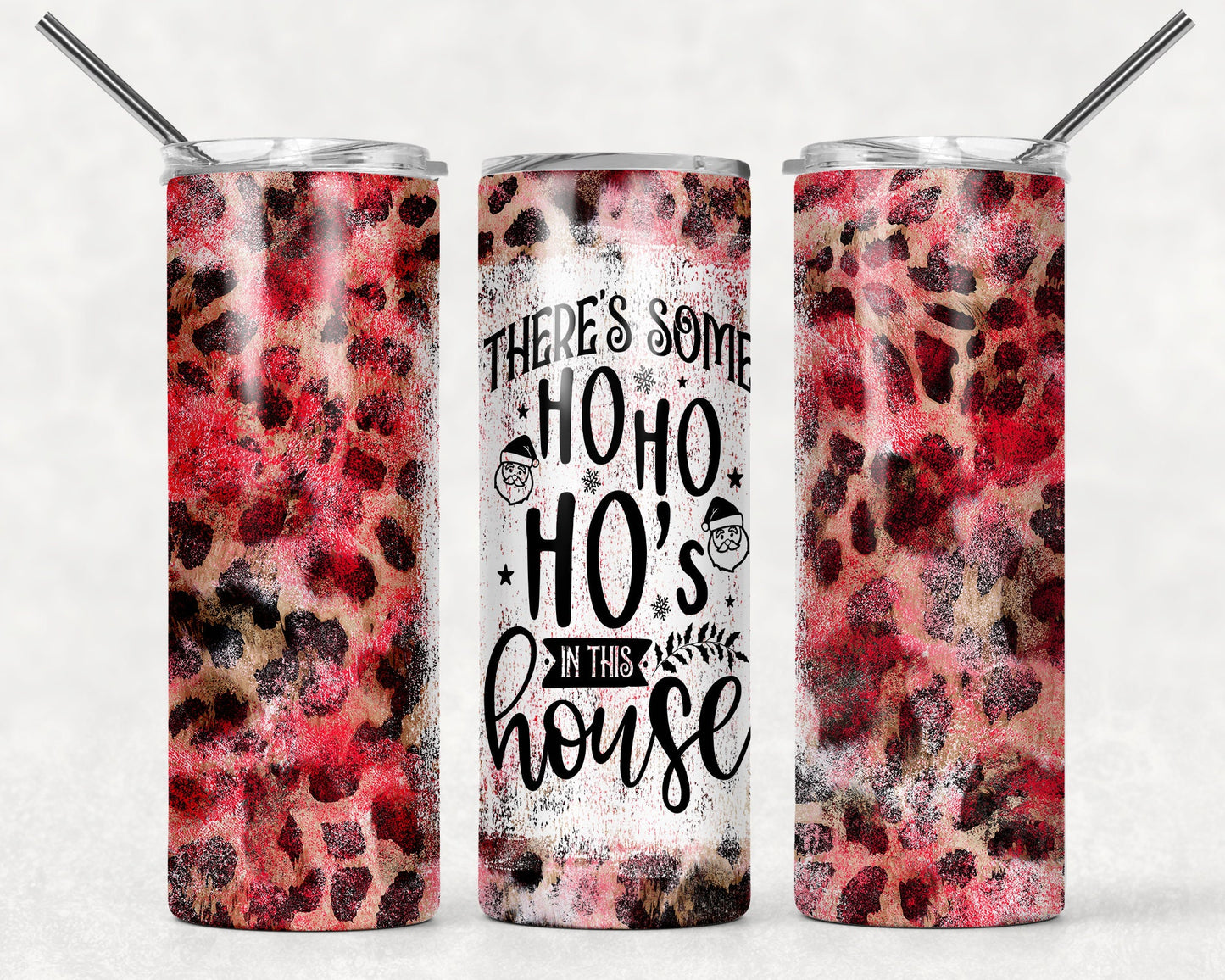 Tumbler | There's some ho ho ho's in this house | Drinkware | Christmas | Gift