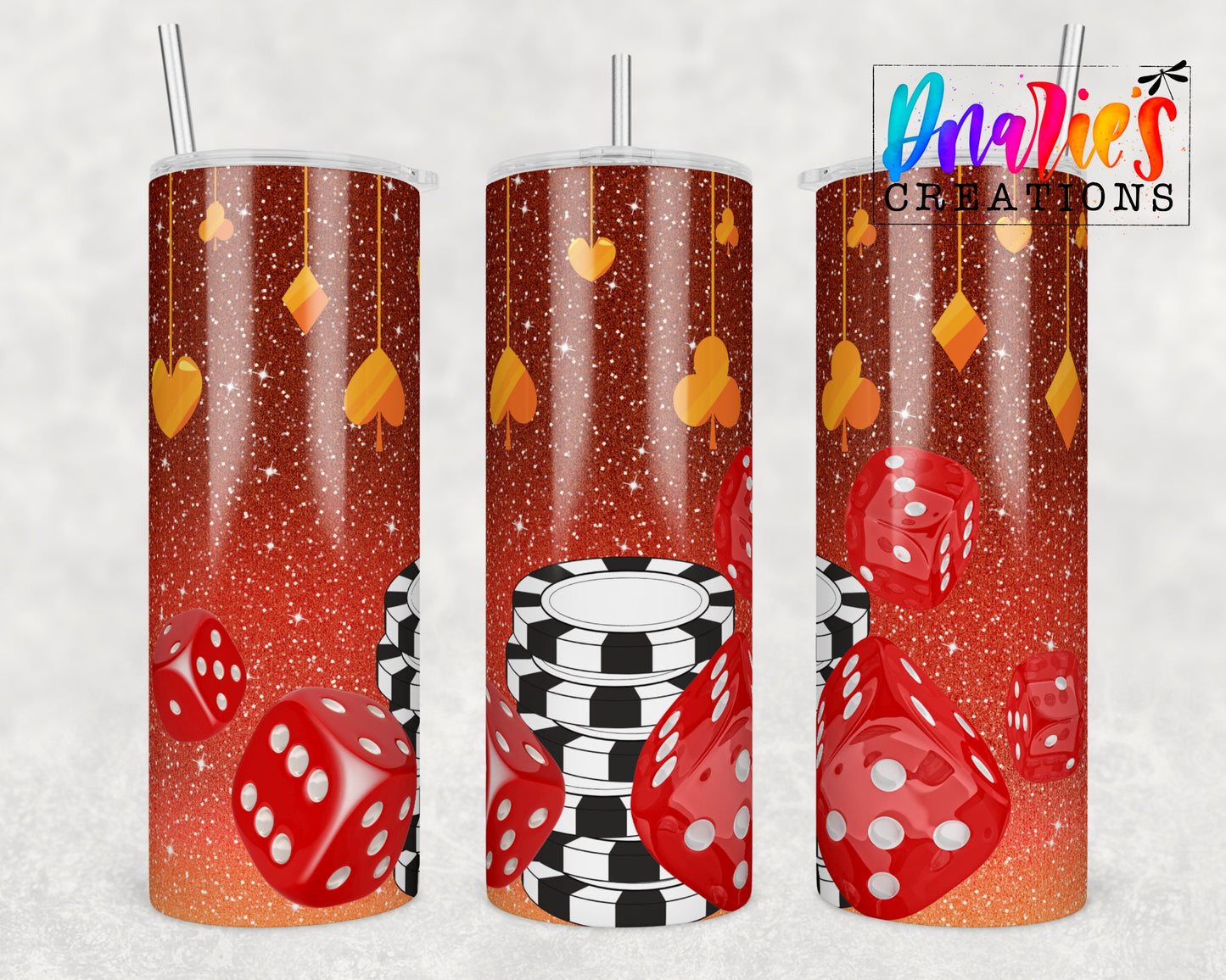 Tumbler |Casino | Dice and chips | Gift | BFF| funny| ladies trip |casinoETSY