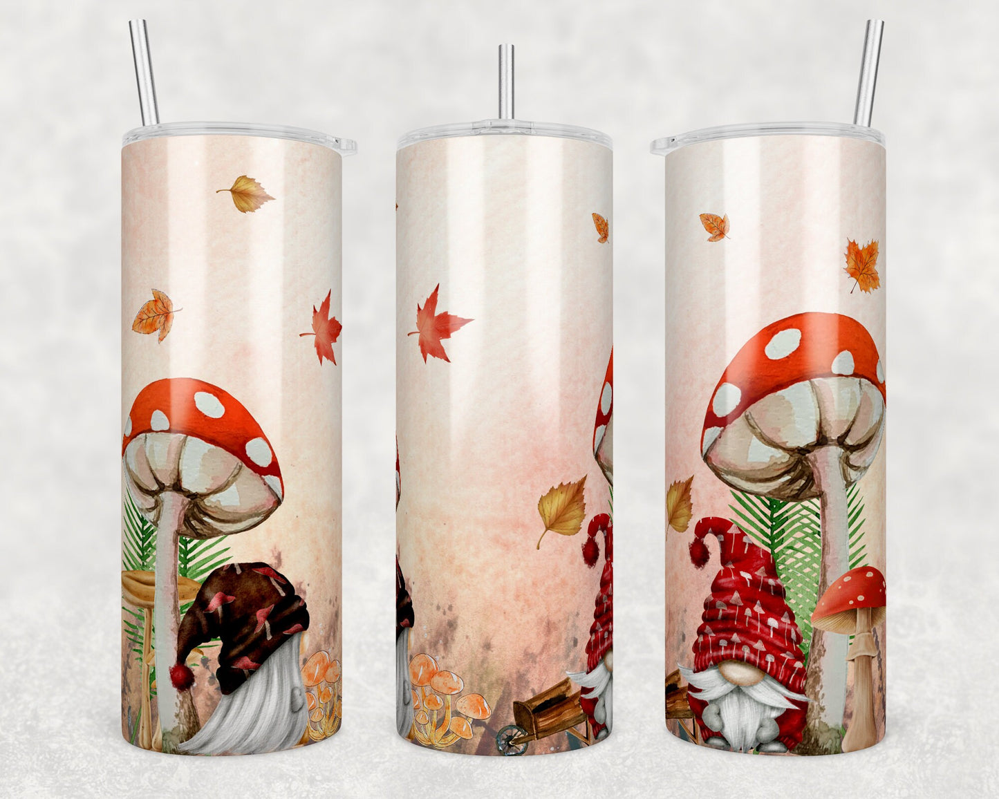 Tumbler | Mushrooms and gnomes  | my happy place |HOT mom summer | Sarcasm | beach| ocean | Gift | BFF | Profanity| funny|