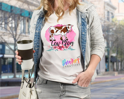 T-shirt |Cow Mom| Chicken |COW| summer |Flowers| NSFW
