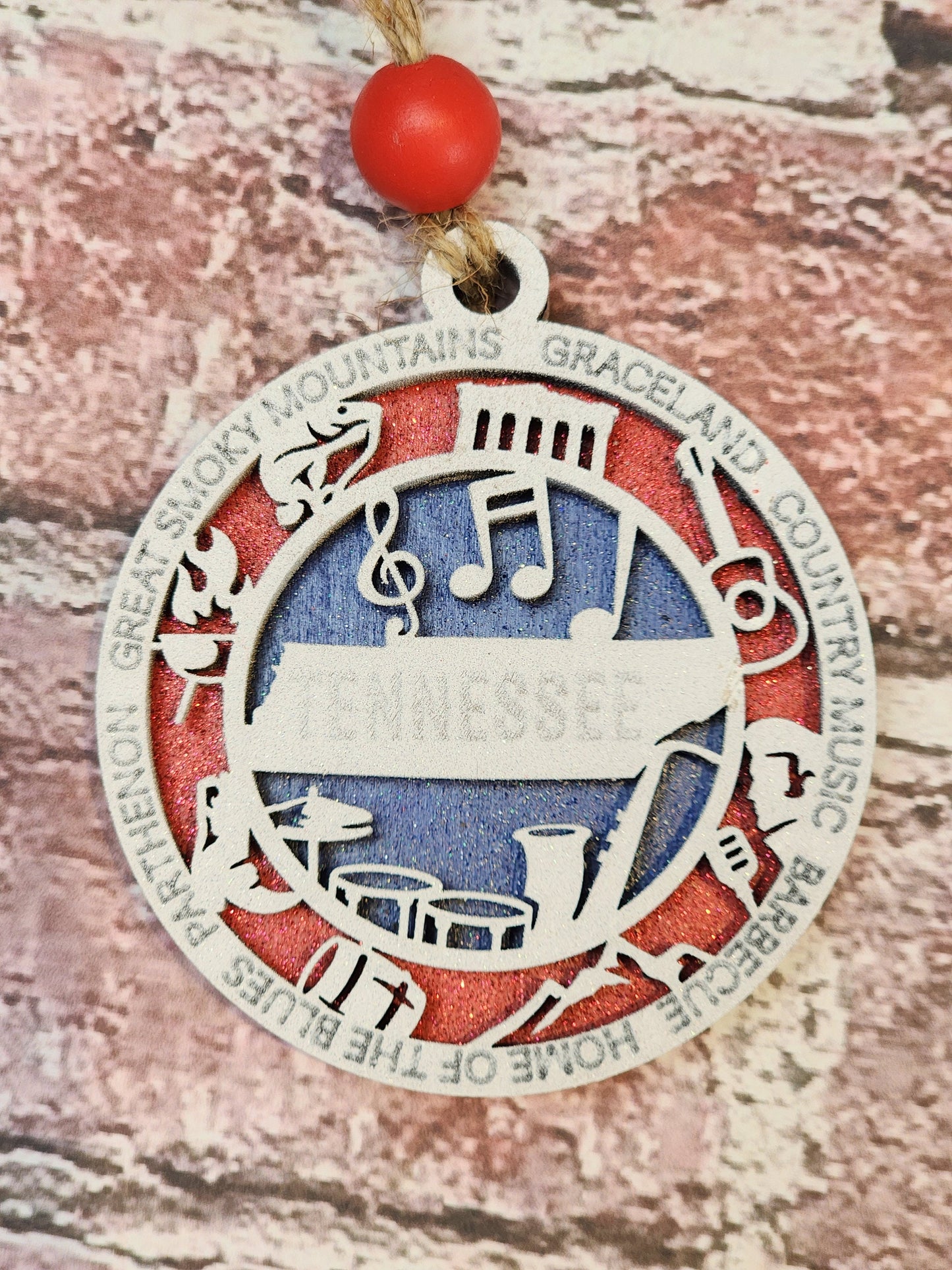 Ornament| Tennessee 2 layer ornament |  gift | Friend gift |  | Merry Christmas!| handmade