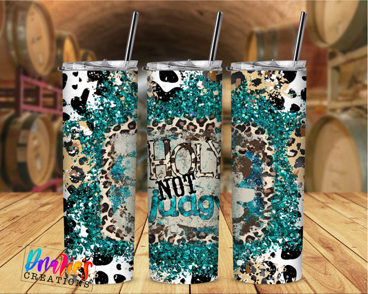 Tumbler |Holy not judgy | Sarcasm | | Bestie | Gift | BFF | leopard | funny| Holy not judgyETSY