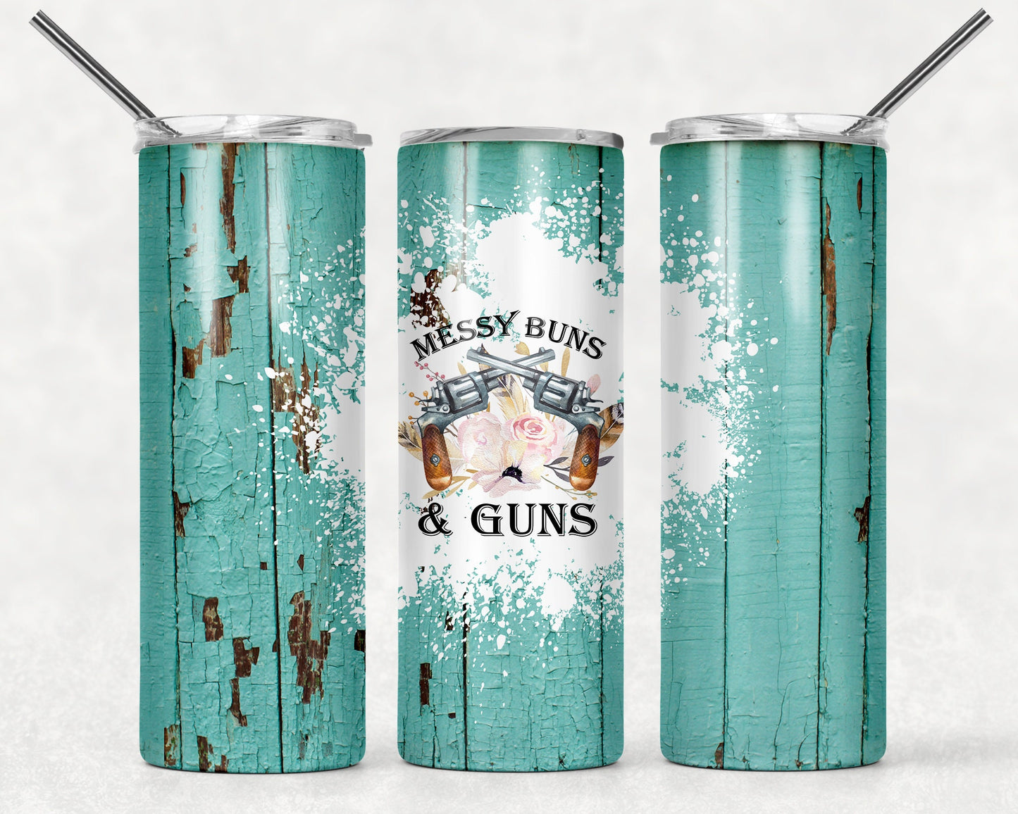 Tumbler |Messy Buns and G*ns | Drinkware | wine | Gift | Sarcasm| OSFA | girl hunter