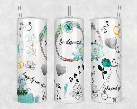 Tumbler | Bridesmaid -Fun  | Bachelorette party |wedding | Bridal shower | BFF |best friends
