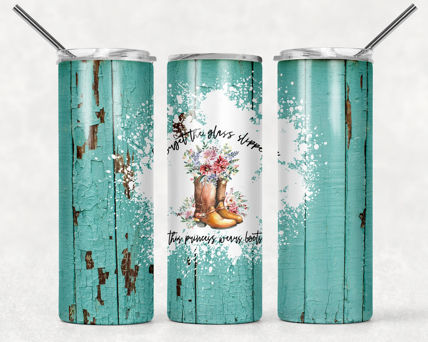 Tumbler |Forget the glass slipper, this princess wears boots | Drinkware | wine | Gift | Sarcasm| OSFA