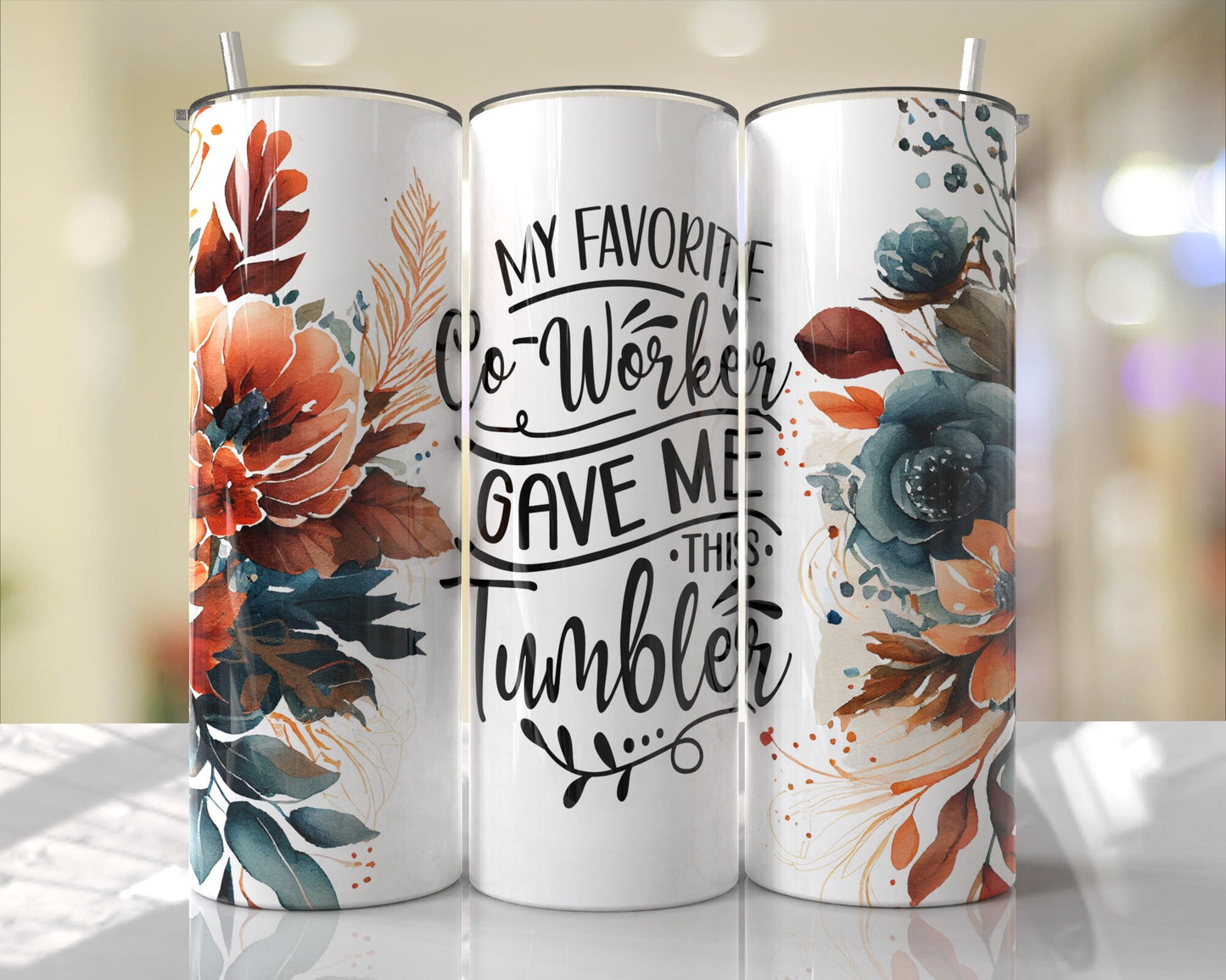 Tumbler | My favorite Co-worker gave me this tumbler| Gift | partner in crime| work wife| OSFA |Great Gift- Ladies-| work husband