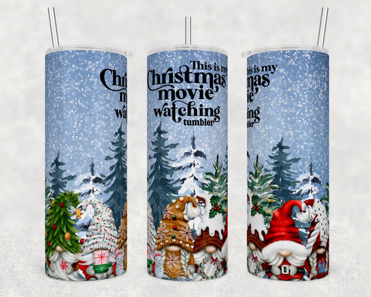 Tumbler | This is my Christmas movie watching tumbler 2 gnomes | movies | girls or boys | Gift | BFF | special someone | Christmas