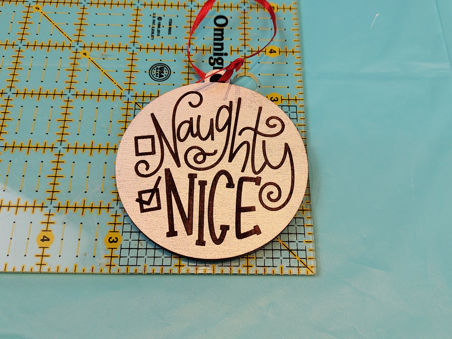 Ornament| Wood Naughty or nice engraved ornaments |  gift | Friend gift |  | Merry Christmas!| handmade limited selection