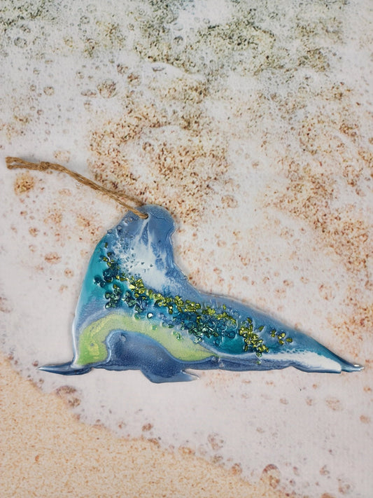 Resin | Sea and water animals | Resin art | Ocean lover | gift| Ornament | Car Charm | Mermaid lover