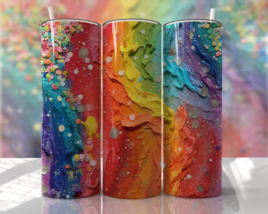 Tumbler wrap | rainbow confetti wrap add your name | Sarcasm |Bestie| Gift| BFF | Personalized| funny| textured