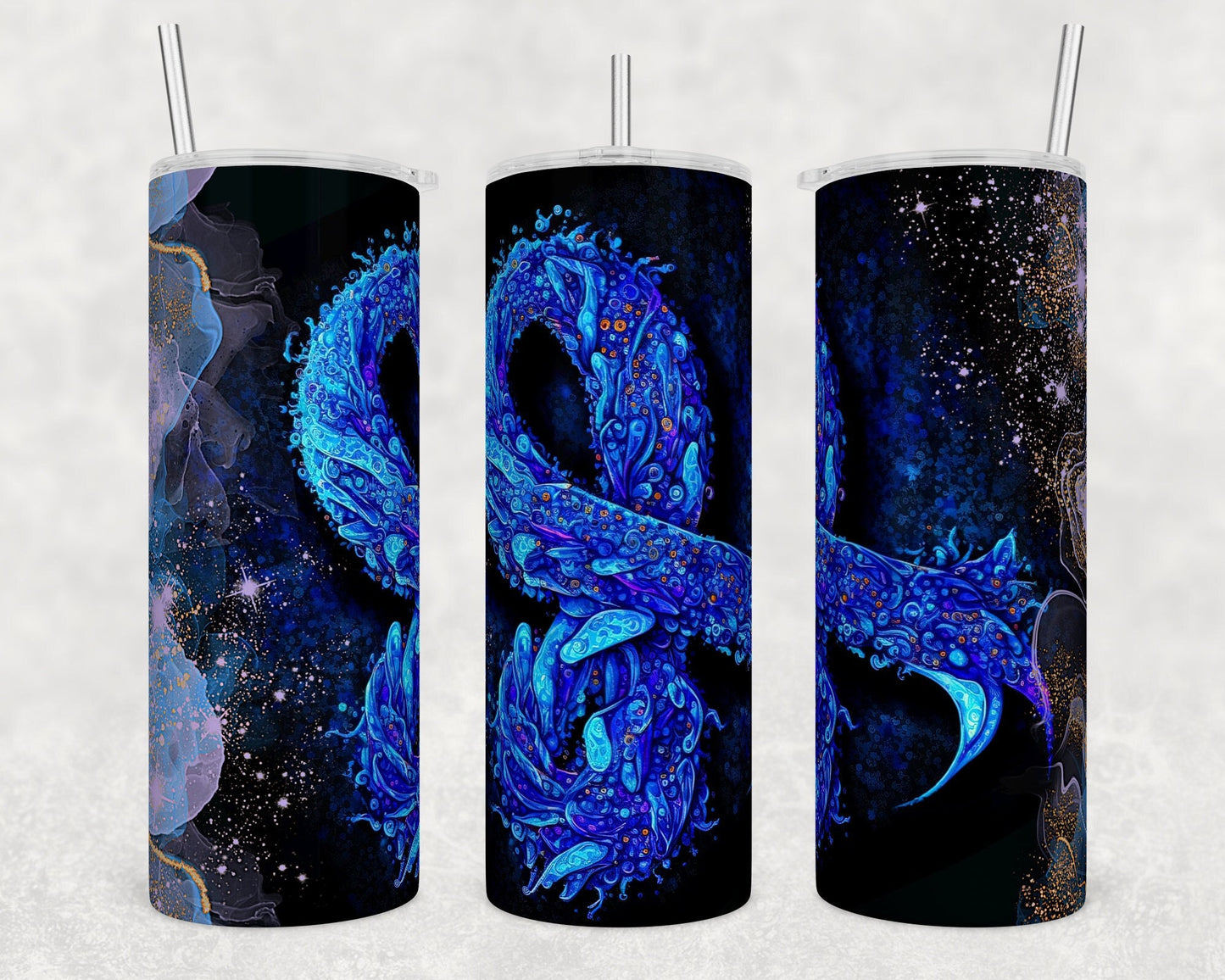 Tumbler | Blue Ribbon | Drinkware | Friend | Gift | Support| OSFA