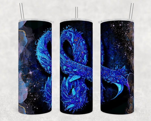 Tumbler | Blue Ribbon | Drinkware | Friend | Gift | Support| OSFA