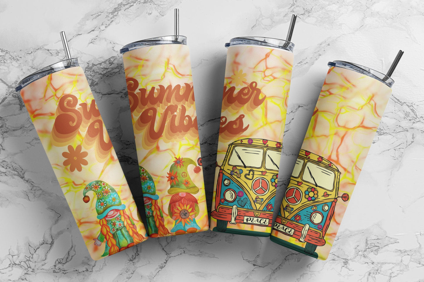 Tumbler | Summer Vibes gnomes  | my happy place |HOT mom summer | Sarcasm | beach| ocean | Gift | BFF | Profanity| funny|
