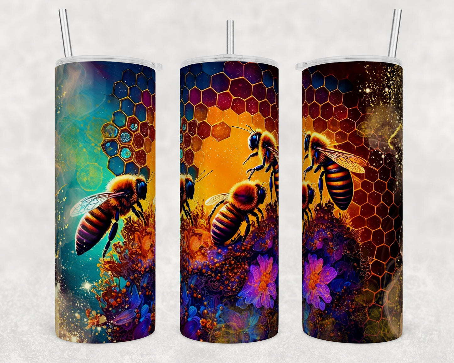 Tumbler | Bee Alcohol ink| Hot Mess| Sarcasm | MOM | Gift | BFF | funny|