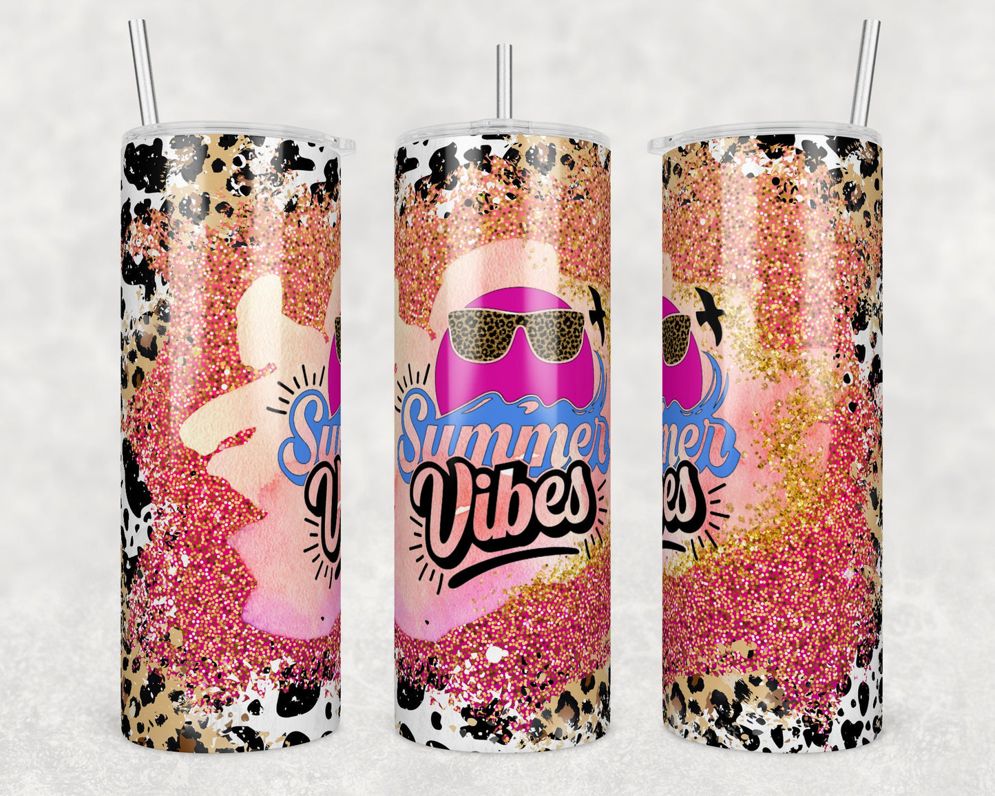 Tumbler | Summer Vibes glasses  | my happy place |HOT mom summer | Sarcasm | beach| ocean | Gift | BFF | Profanity| funny|