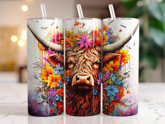 Tumbler | Highland Cow  | highland cows 3 | farm animals | cuteness | artful
