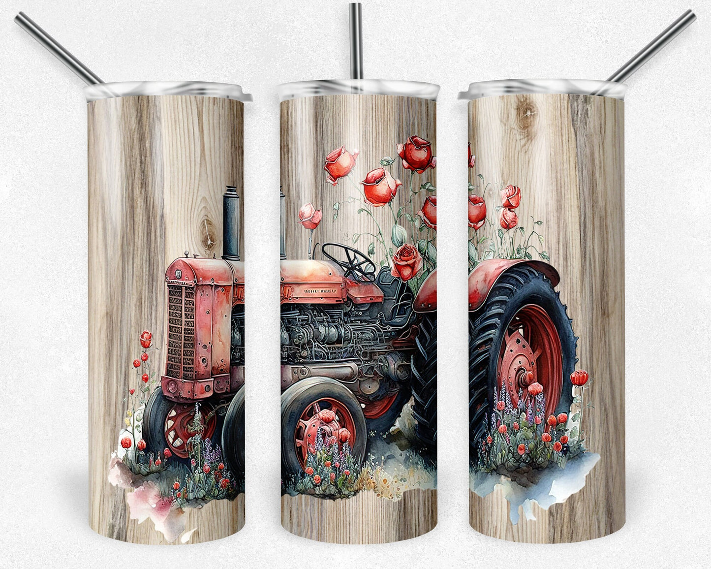 Tumbler | RED tractor |support your local farmer | Gift | Tractor| USA| Great Gift- Ladies-Cows| Men