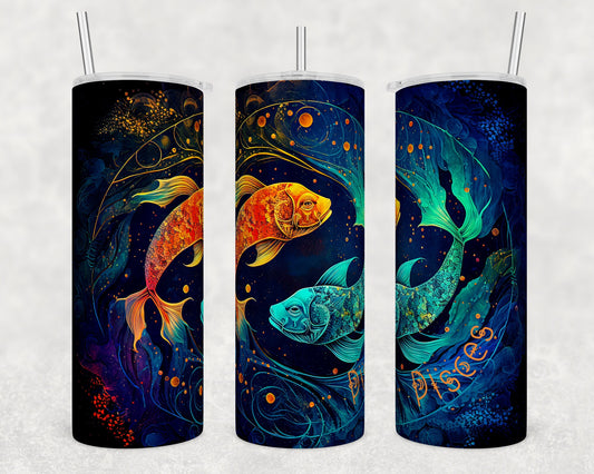 Tumbler | Pisces 2 | Celestial | Sarcasm | MOM | Gift | BFF | funny| Beautiful colors