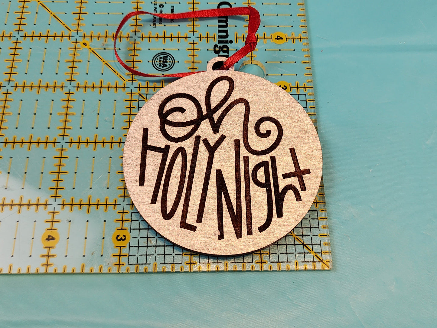 Ornament| Wood Oh holy night engraved ornaments |  gift | Friend gift |  | Merry Christmas!| handmade limited selection
