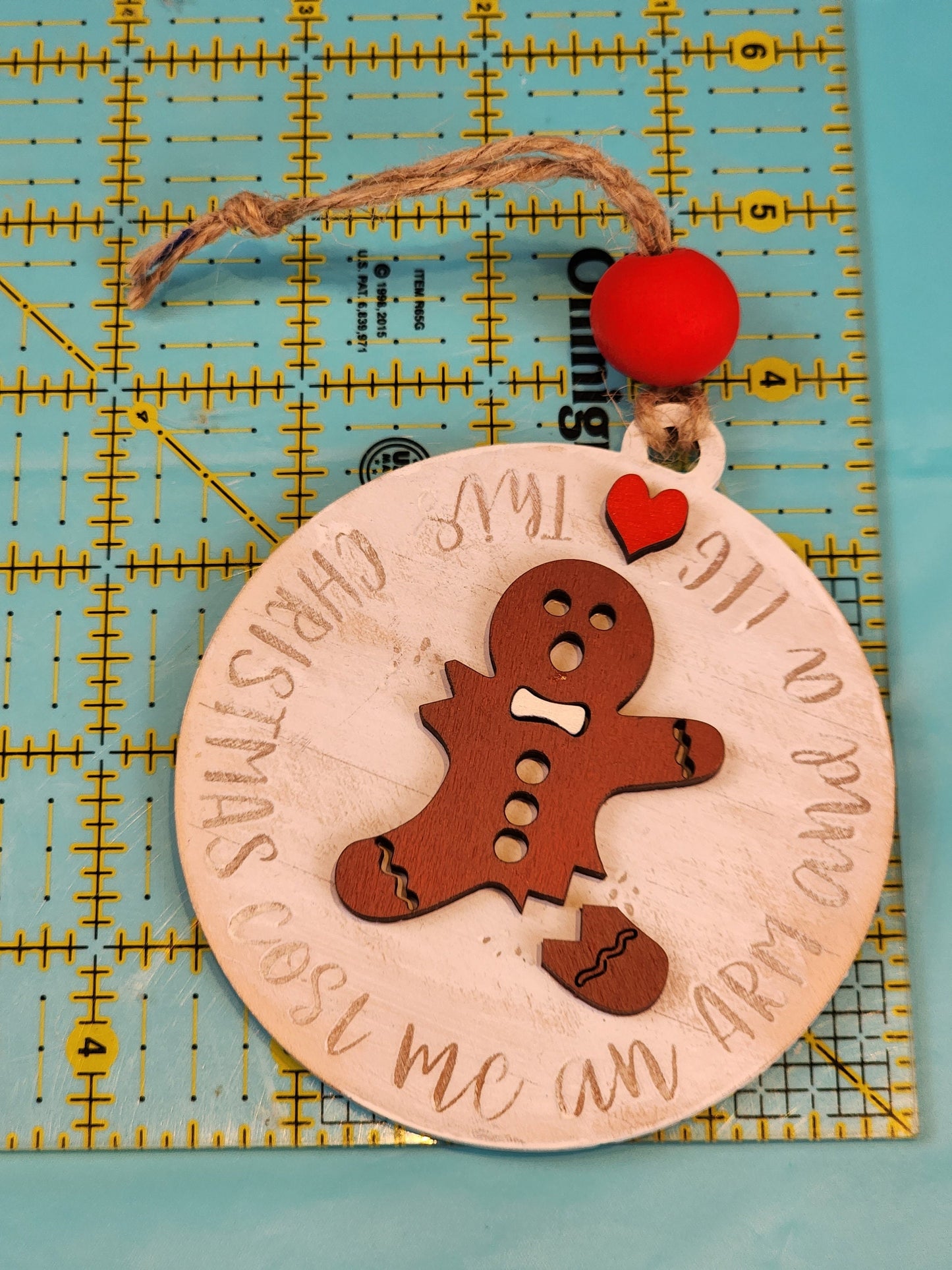 Ornament| This Christmas cost me an arm and a leg -gingerbread man |  gift | Friend gift | Santa Claus | Merry Christmas!