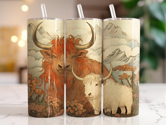 Tumbler | Highland Cow  | highland cows 10 | farm animals | cuteness | artful