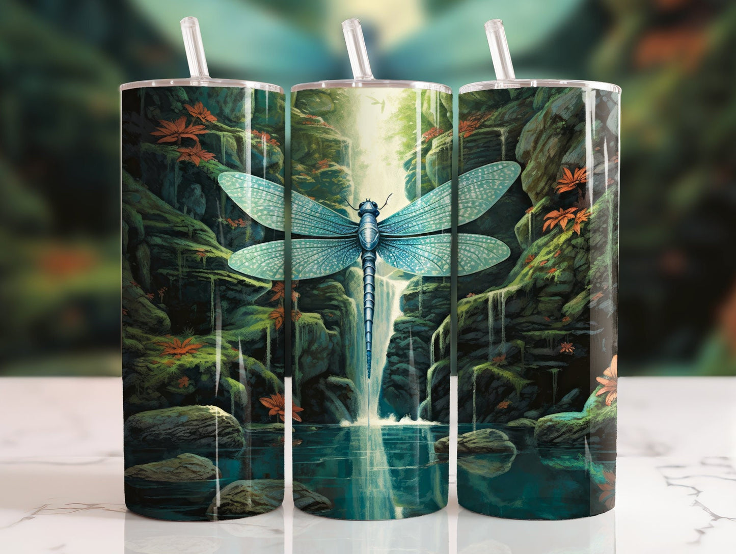 Tumbler | Dragonfly 6| Beautiful bright colors | MOM | Gift | BFF | funny| Beautiful colors| Angel