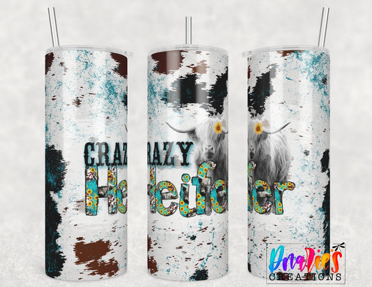 Tumbler |Crazy Heifer| Gift |cow| BFF| funny| ladies |crazy heiferETSY