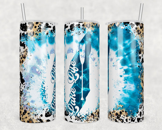 Tumbler | Lake life tye dye | my happy place |HOT mom summer | Sarcasm | beach| ocean | Gift | BFF || funny|