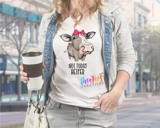 T-shirt |Not Today Heifer| Farming | Chicken |COW| Beer | summer |Flowers| NSFW