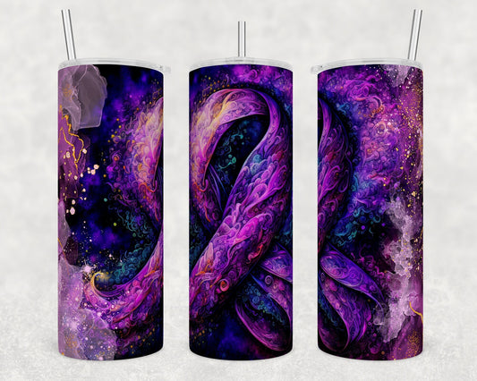 Tumbler | purple Ribbon | Drinkware | Friend | Gift | Support| OSFA