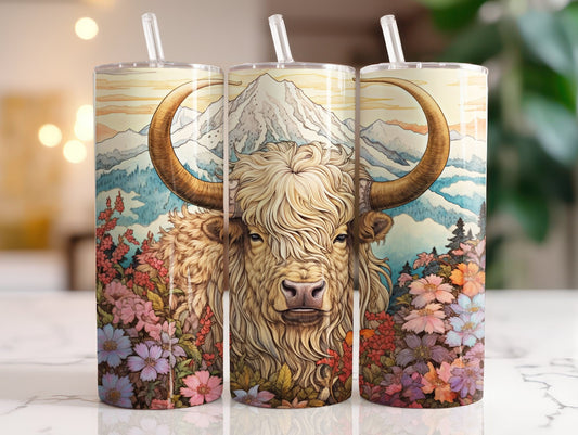 Tumbler | Highland Cow  | highland cows 13 | farm animals | cuteness | artful